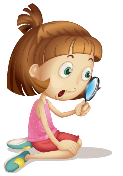 Девочка с лупой