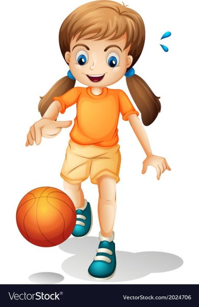 Девочка ребенок с мячом