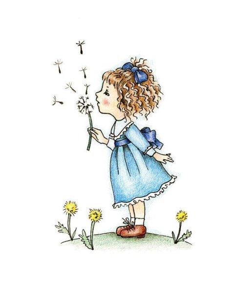 Девочка с одуванчиком