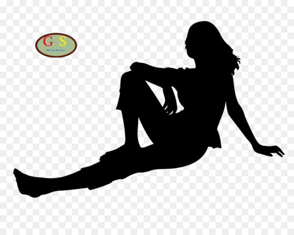 Силуэт лежащего человека