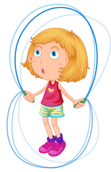 Прыжки на скакалке дети