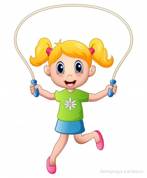 Скакалка детская иллюстрация