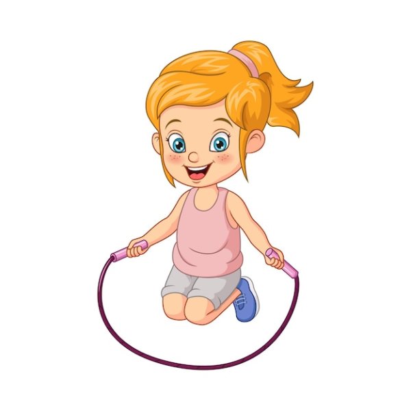 Девочка со скакалкой рисунок