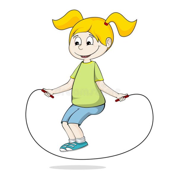 Прыжки через скакалку дети