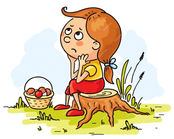 Потерялся в лесу иллюстрация