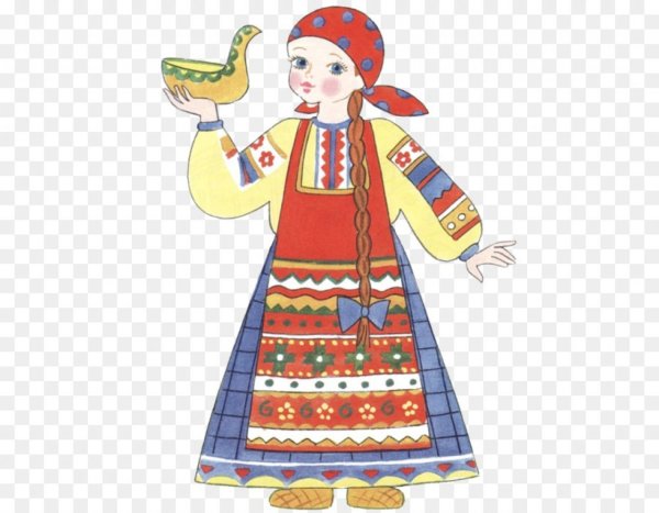 Русский народный костюм рисунок