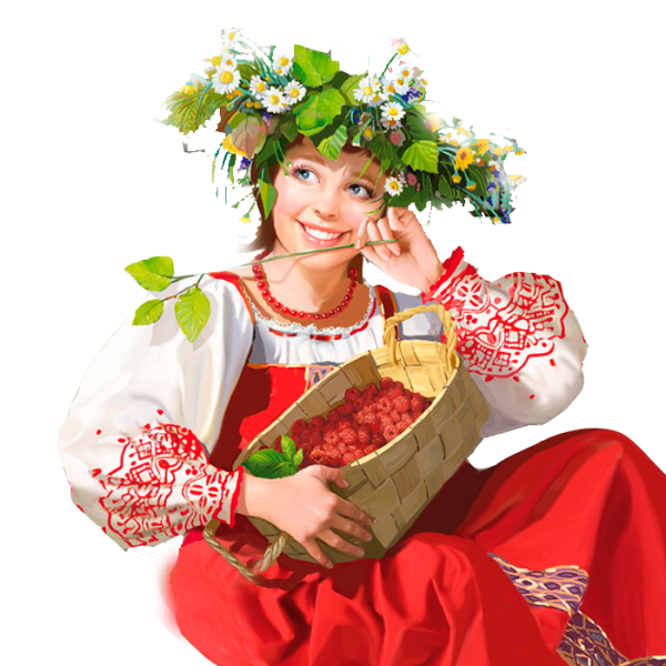 Девушка в русском народном костюме