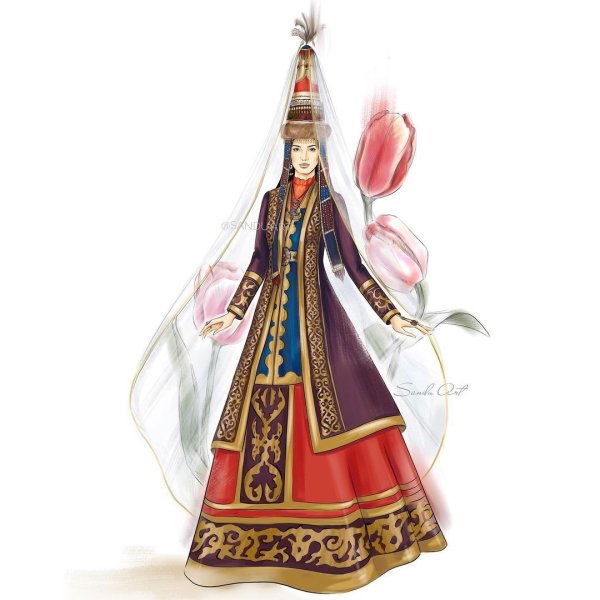 Арт казахских национальных костюмов