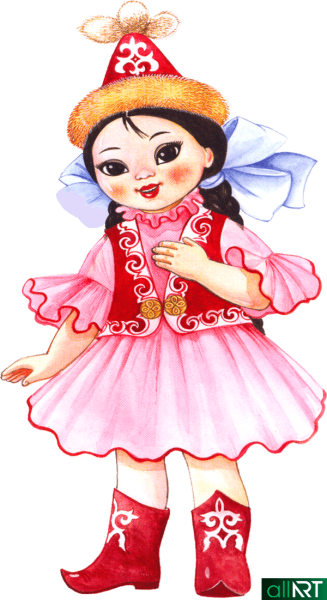 Кукла в казахском национальном костюме