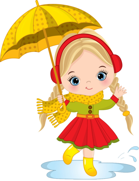 Нарисовать девочку с зонтиком