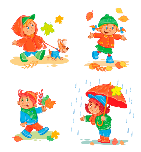 Изображения времен года для детей