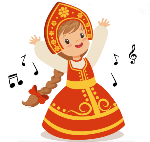 Дети в русско народном костюме мультяшное