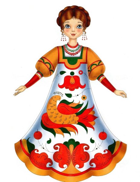 Рисунок русской красавицы