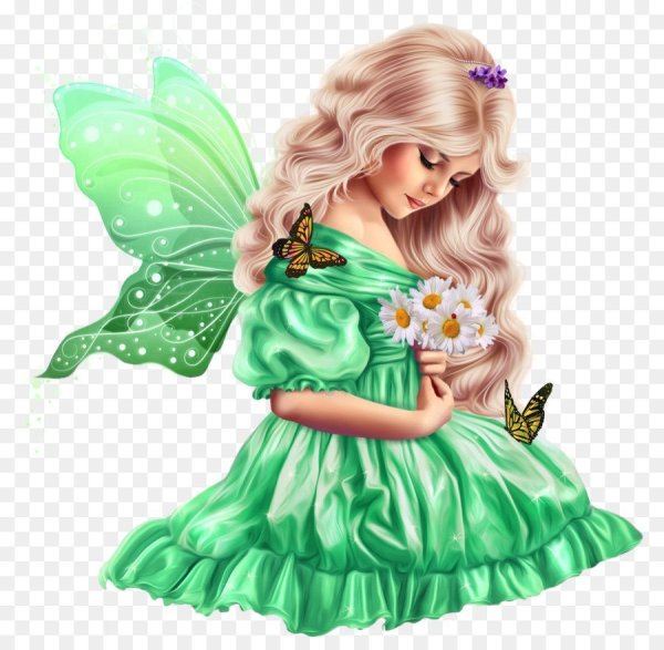Фея на прозрачном фоне