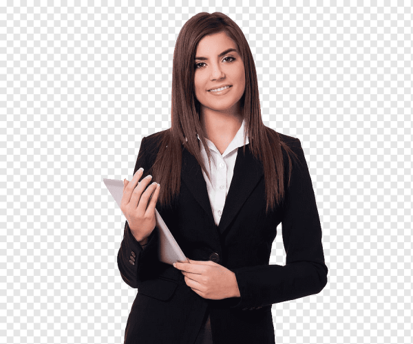 Девушка в деловом костюме