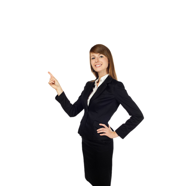 Девушка в деловом костюме