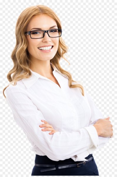 Деловая женщина в очках