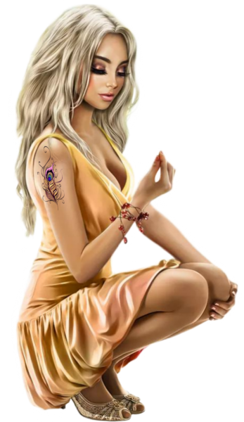 Красивые мультяшные женщины