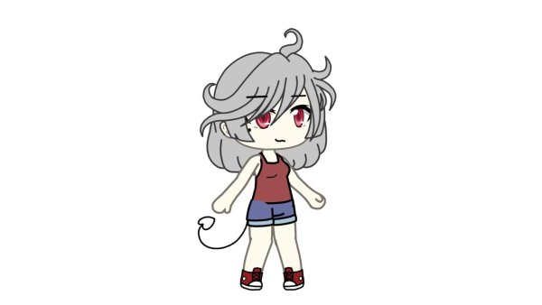 Гача лайф ОС на белом фоне