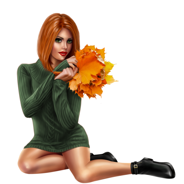 Осенние девушки 3 д