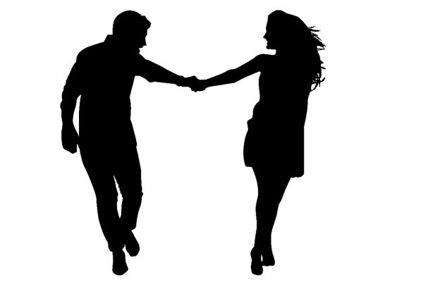 Силуэт мужчины и женщины