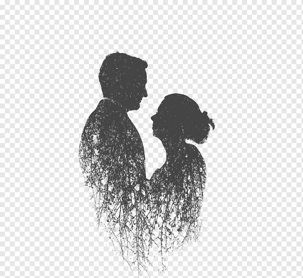 Силуэт влюблённых