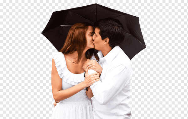 Влюбленные на прозрачном фоне