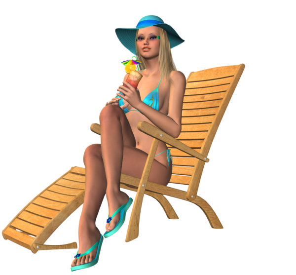 Девушка на пляже