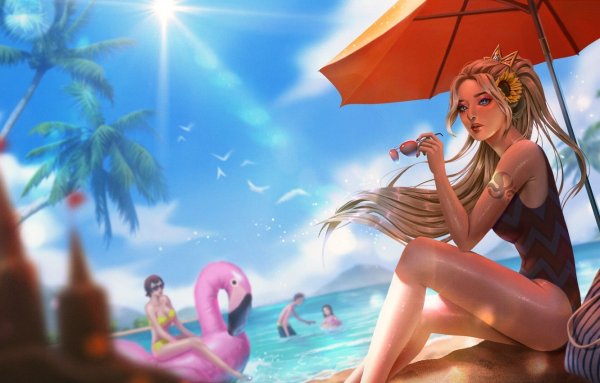 Летние арты на пляже