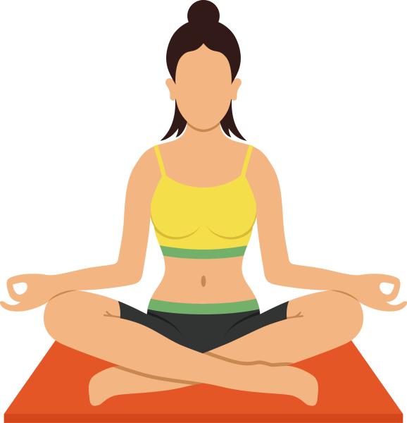 Медитация на белом фоне