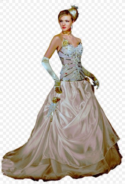 Красивый наряд на прозрачном фоне