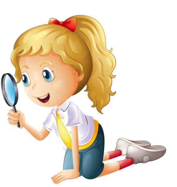 Ребенок с лупой