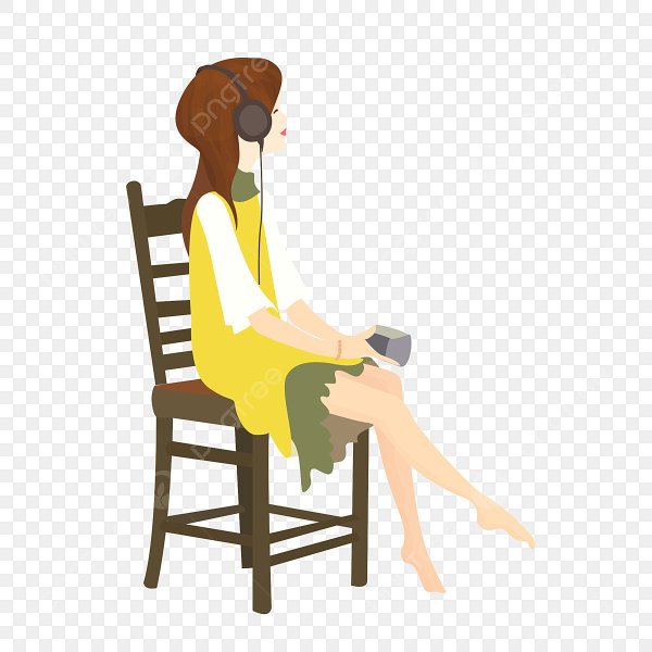 Принцесса сидит на стуле