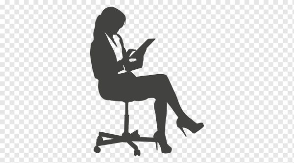 Силуэт человека на стуле