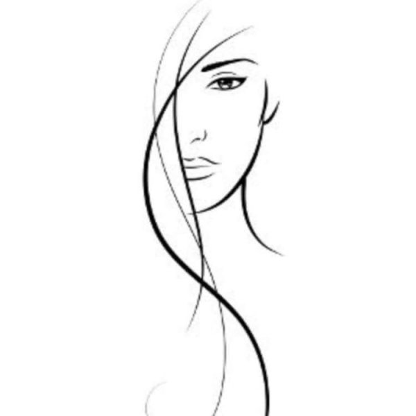 Силуэт лица девушки