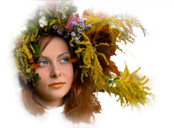 Венок из листьев на голову