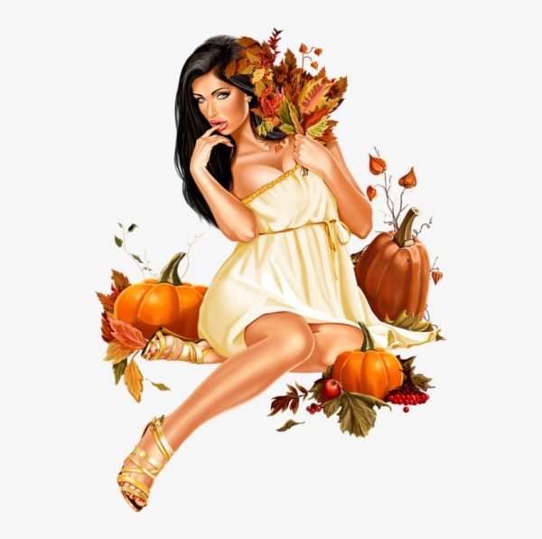 Осенние девушки 3 д