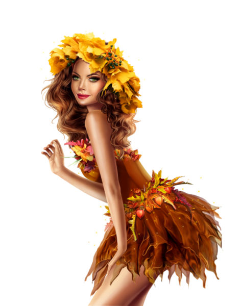 Девушка осень