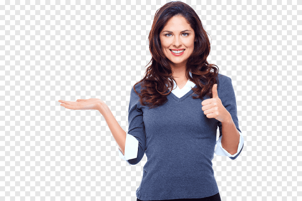 Девушка указывает рукой