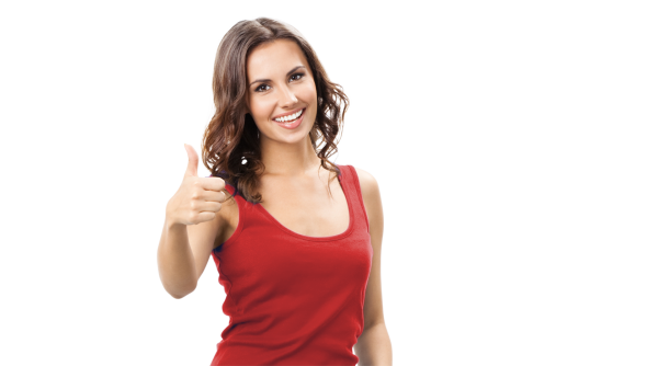 Девушка палец вверх