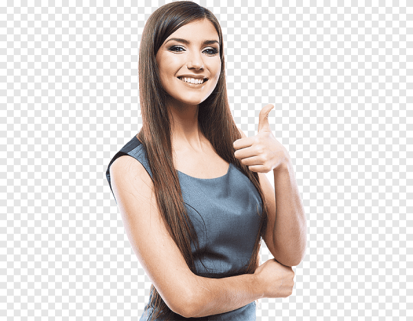 Девушка указывает