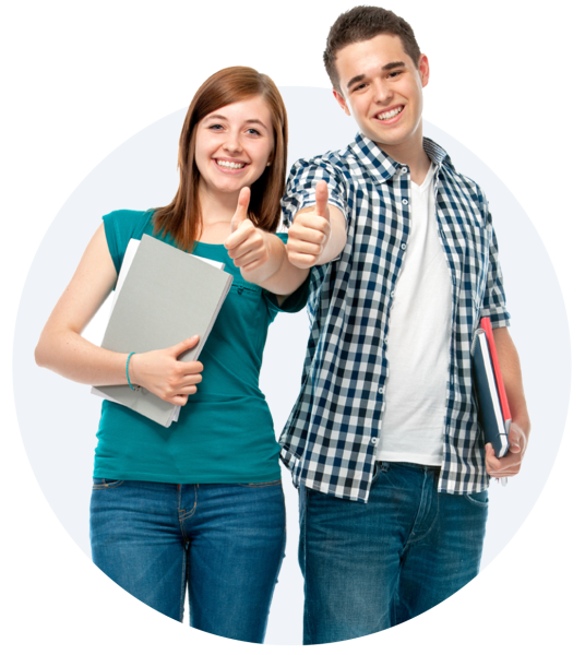 Довольные студенты