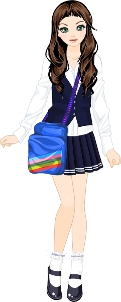 Девочка школьница