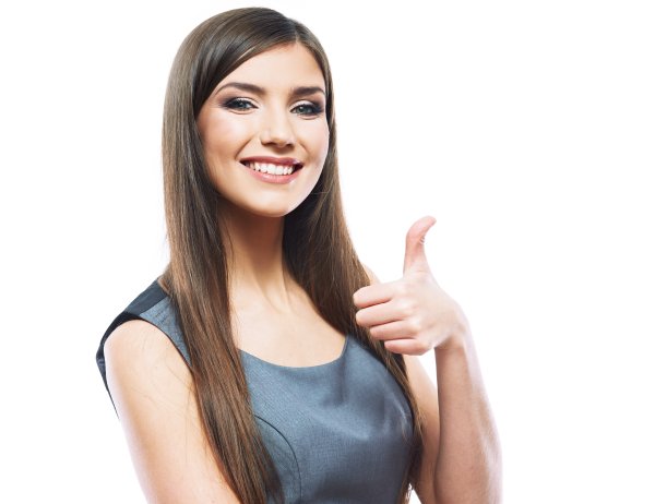 Девушка палец вверх