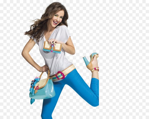 Модная девушка на прозрачном фоне