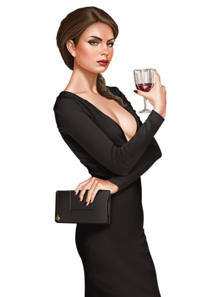 Девушка с бокалом