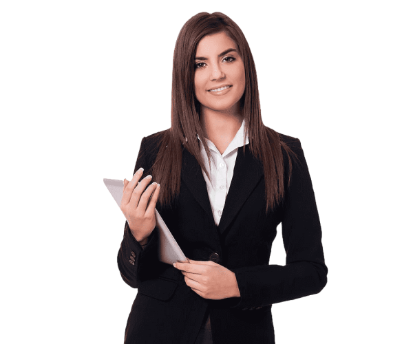 Девушка в деловом костюме