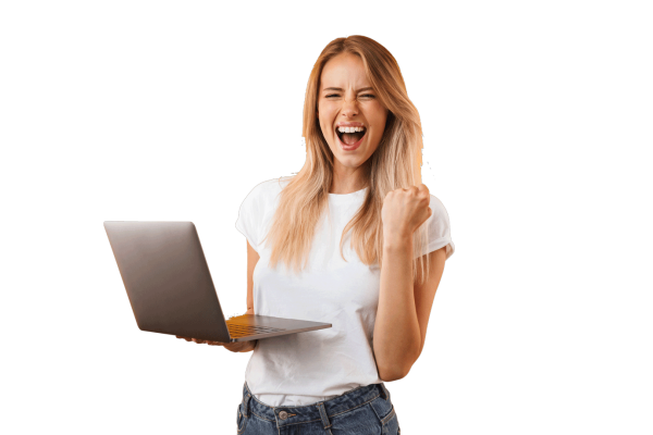 Девушка с ноутбуком