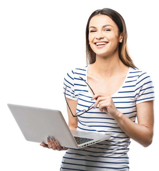 Девушка с ноутбуком