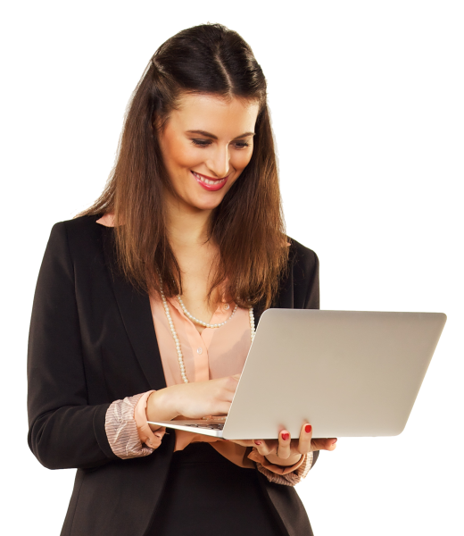 Девушка с ноутбуком